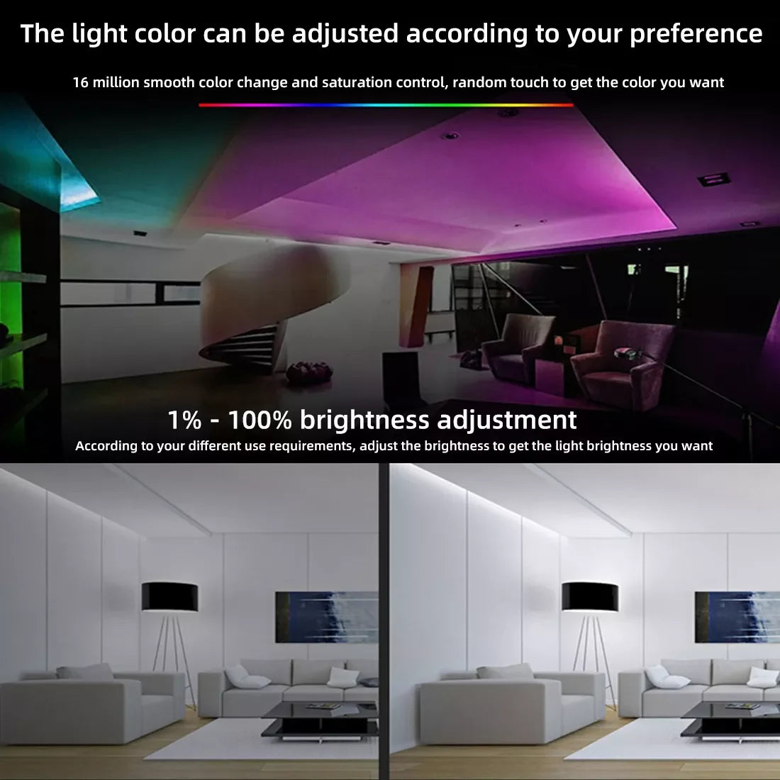 DC5-24V Tuya Wifi Wireless LED Controller Support iOs Android APP Alexa Google Voice Control for DIM CCT RGB RGBW RGBCCT Strip