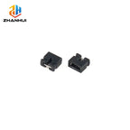 50Pcs 2.0mm Pitch Jumper Caps Black Open Top Pin Header Connection Blocks Shorting Blocks