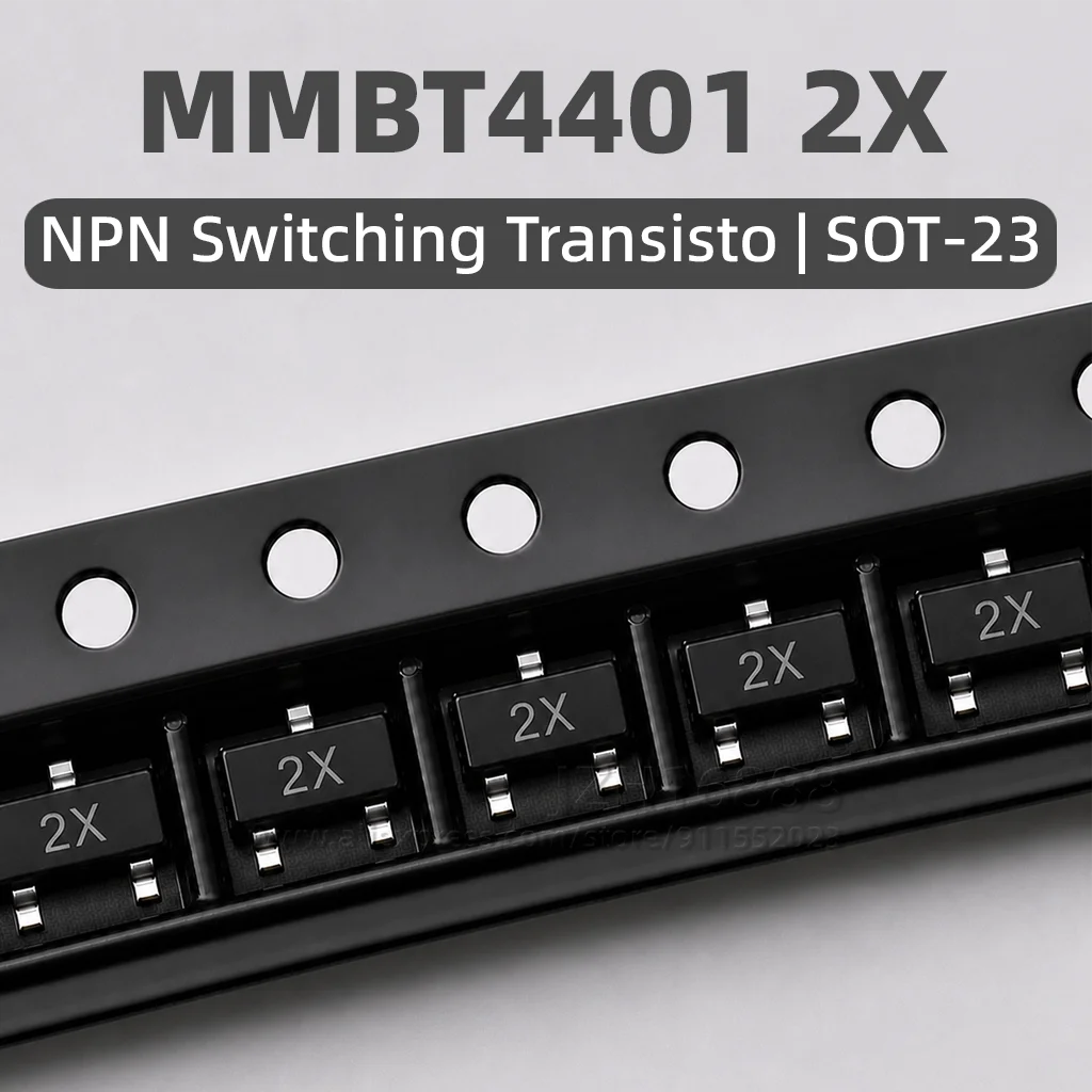 50~3000PCS MMBT4401 2X MMBT4403 2T MMBT5401 2L MMBT5551 G1 SOT-23 SMD NPN PNP BJT Switching Transistor
