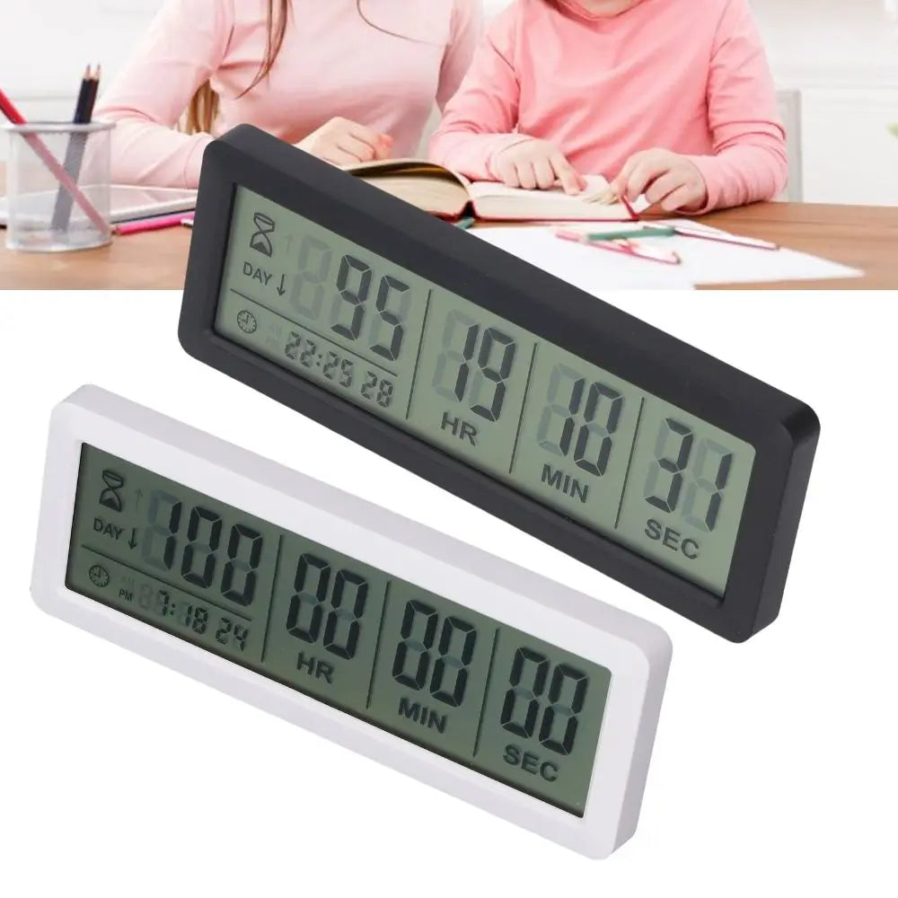 999 Days Digital Countdown Timer Digital Display Time Management Count Down Clock Electronic Reusable Countdown Clock Home Use