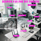 2PCS 5V USB Brushless Blower Cooling Fan USB Ventiliator Computer Case Cooler  PBT CPU Radiator USB Fan PC USB Gadgets