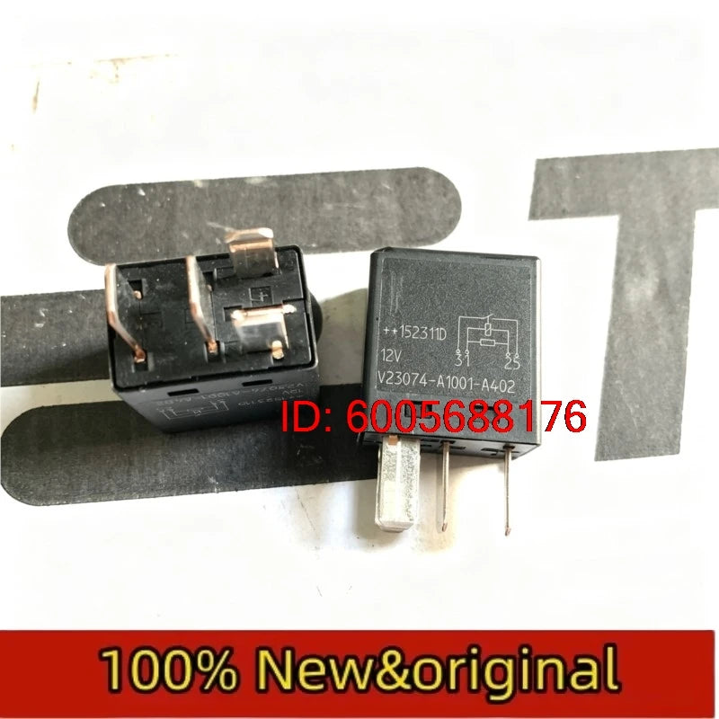 10PCS Original V23074-A1001-A402 Automotive PA66-GF25 Fuel Pump Electromagnetic Relay 4-pin