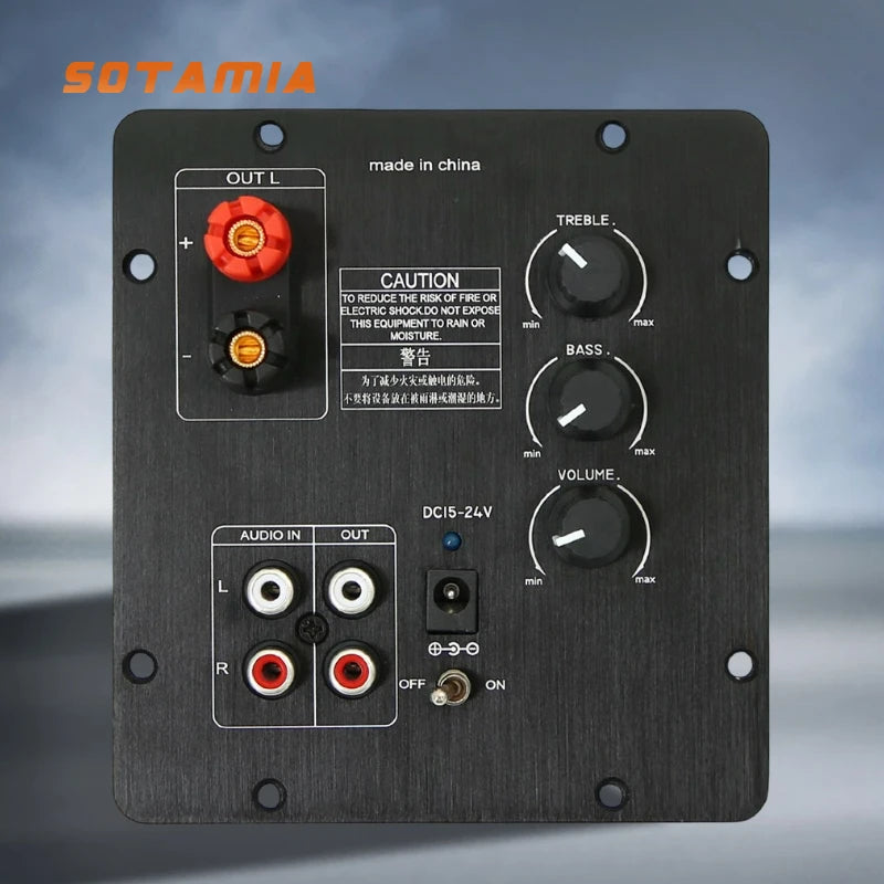 SOTAMIA TPA3116 2.0 Channel Active Speaker Bluetooth Power Amplifier Board 100Wx2 Digital Audio HIFI Amplifier PCM5102 Decoder