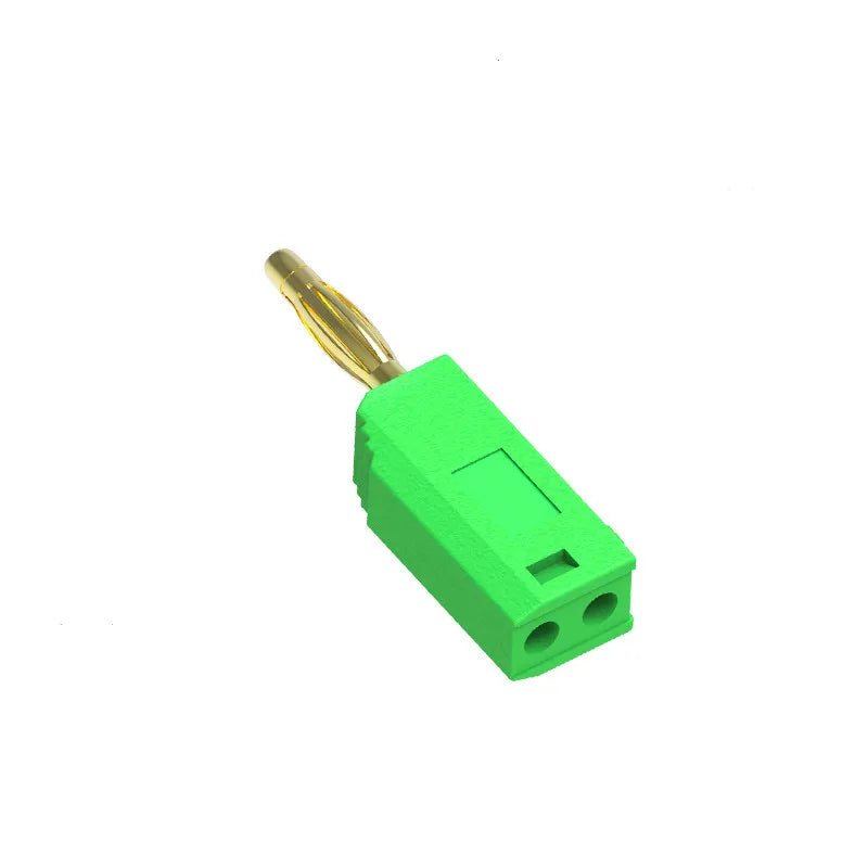 10pcs 2mm Stackable Banana Plug Gold Plated Copper Mini Connector with 2mm Socket Jack Welded/soldered 30V/10A