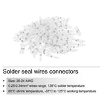 10/30/50PCS Waterproof welding heat shrinkable wire connector soldering sleeve wire terminal kit marine insulation