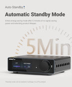 AIYIMA A80 Upgraded TPA3255 DAC Bluetooth PFFB Stereo Power Amplifier 300Wx2 Class D HiRes Digital Amp RCA TRS OPT COA USB Input