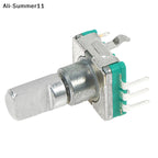 【Yb1】【Av1】【HMA73】1Pc 2026 New EC11 Thin Rotary Encoder with Switch 30 Positioning 15 Pulse 15mm Half-axis