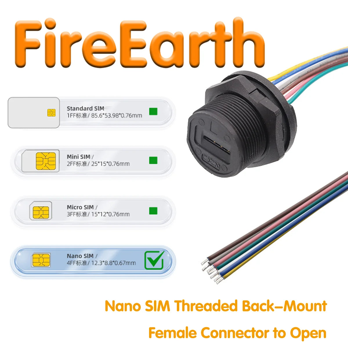 IP67 Micro SD Card Extension Cable Panel Mount Soft Flex Extender FPC Waterproof TF Cord for Cabinet Chassis Case Frame 0.2m