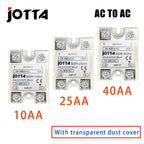 JOTTA SSR -10AA  25AA 40AA  AC Control AC SSR White Shell Single Phase Solid State Relay With Plastic Cover