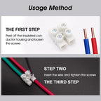 Terminal Block 12-Position Strip 450V/32A PA66 Electrical Equipment Connectors 0.5-4mm² Plastic Flame Retardant Wire Connector