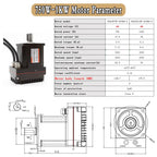 48V DC Servo Motor All-in-one Built In Drive 200-1000W Low Voltage 60/80mm Motor 17Bit Absolute Encoder 3000RPM With RS485