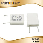 100PCS BPR56 5W 0.1 0.15 0.22 0.25 0.33 0.5 ohm Non-inductive Ceramic Cement Resistor 0.1R 0.15R 0.22R 0.25R 0.33R 0.5R