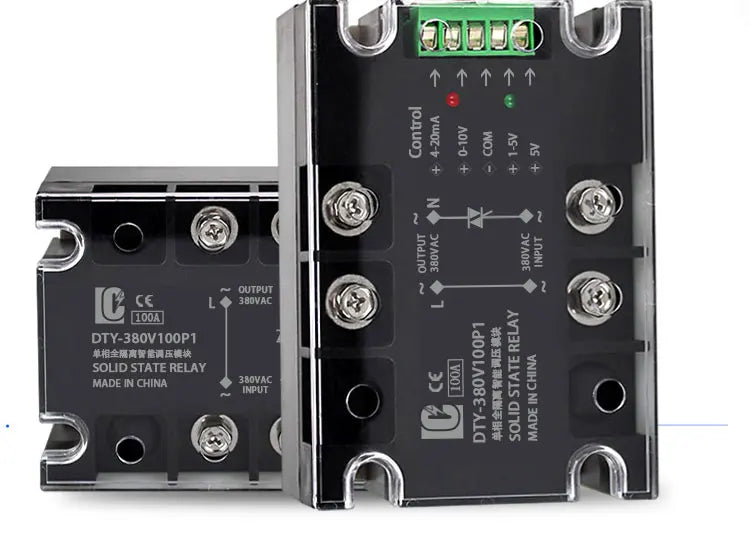 LCTC Voltage Regulator Relay 220V 380V Voltage Stabilizer Module Power Barrier Controller Enhanced Single Phase AC 10A-200A DTY