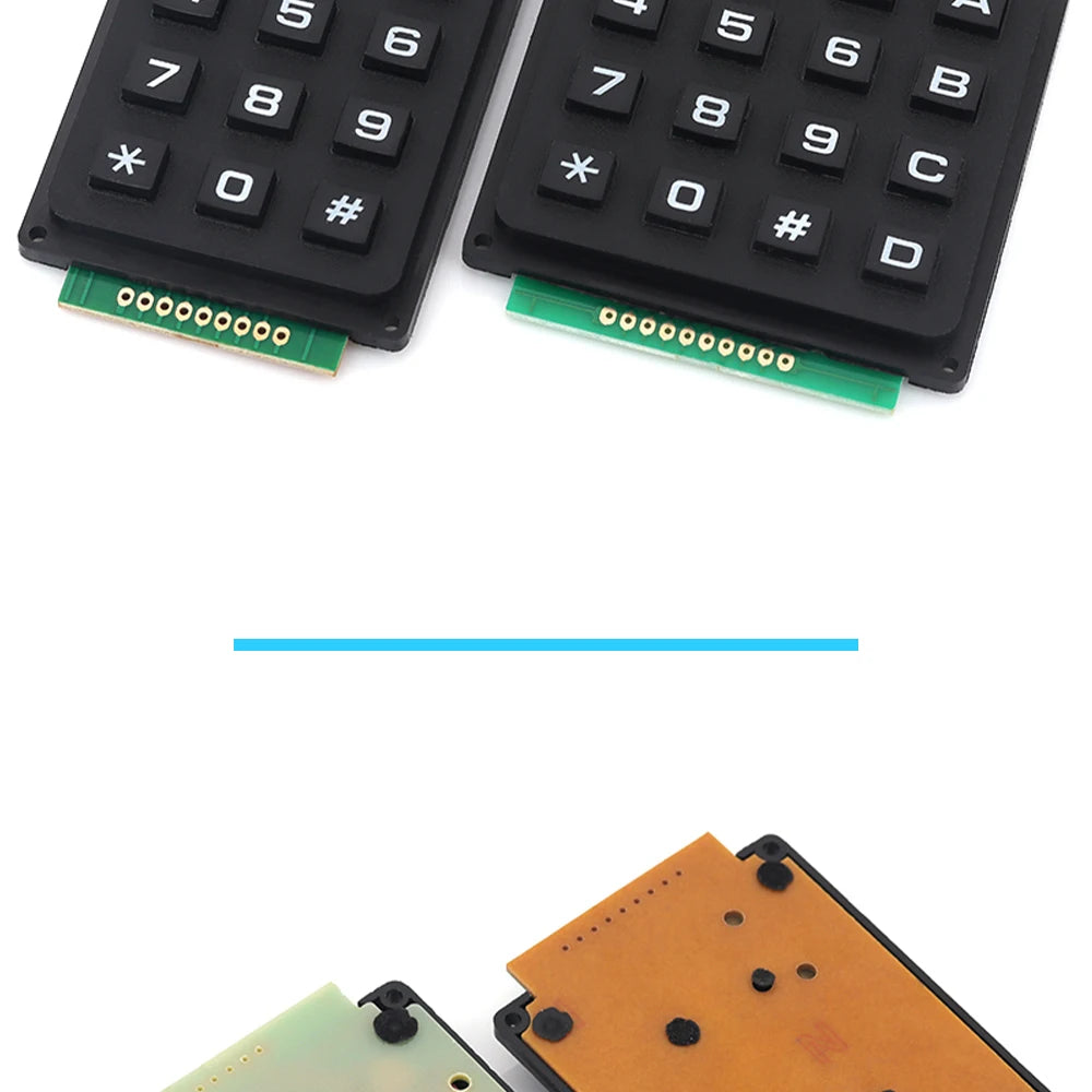 3*4 4*4 Matrix Switch Keyboard Keypad Array Module ABS Plastic Keys 4x4 3x4 12 16 Key Button Membrane Switch DIY Kit forArduino