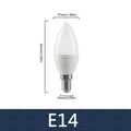 8pcs E27 E14 B22 Led Bulb AC 220V C37 Candle Lamp Energy Saving 3000K 6000K 3W 5W 6W 7W Chandelier Light for Home Decoration