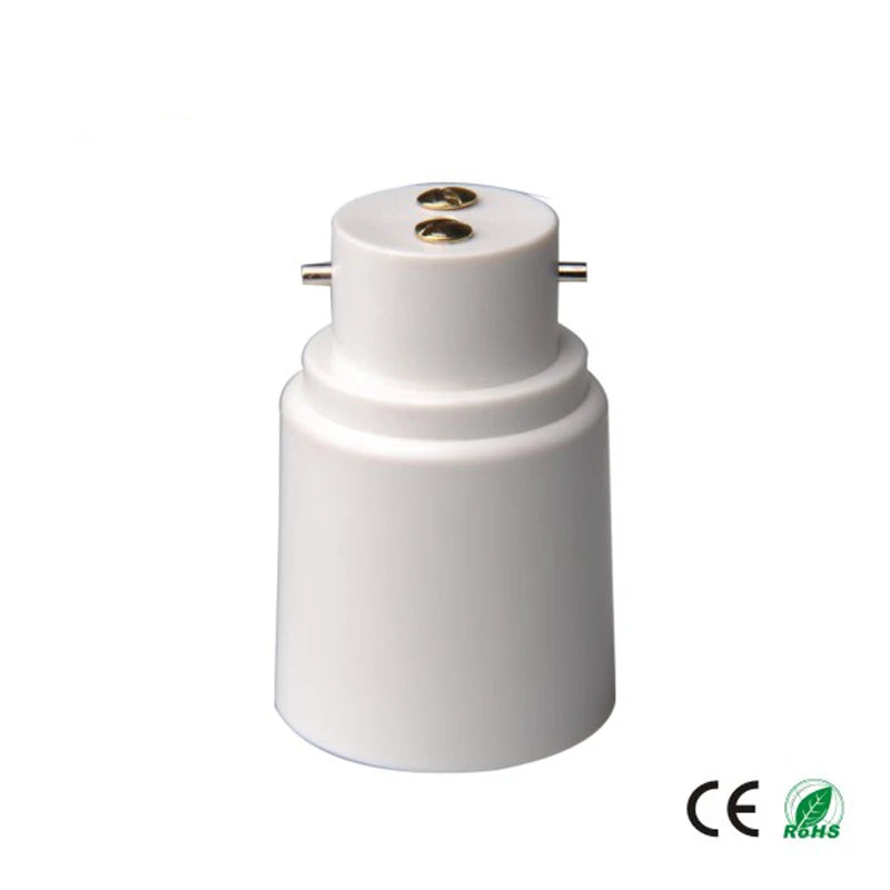 2pcs Universal Bayonet B22 to E27 Screw Lamp Holder LED Halogen CE RoHS Light Bulb Socket Converter Adapter