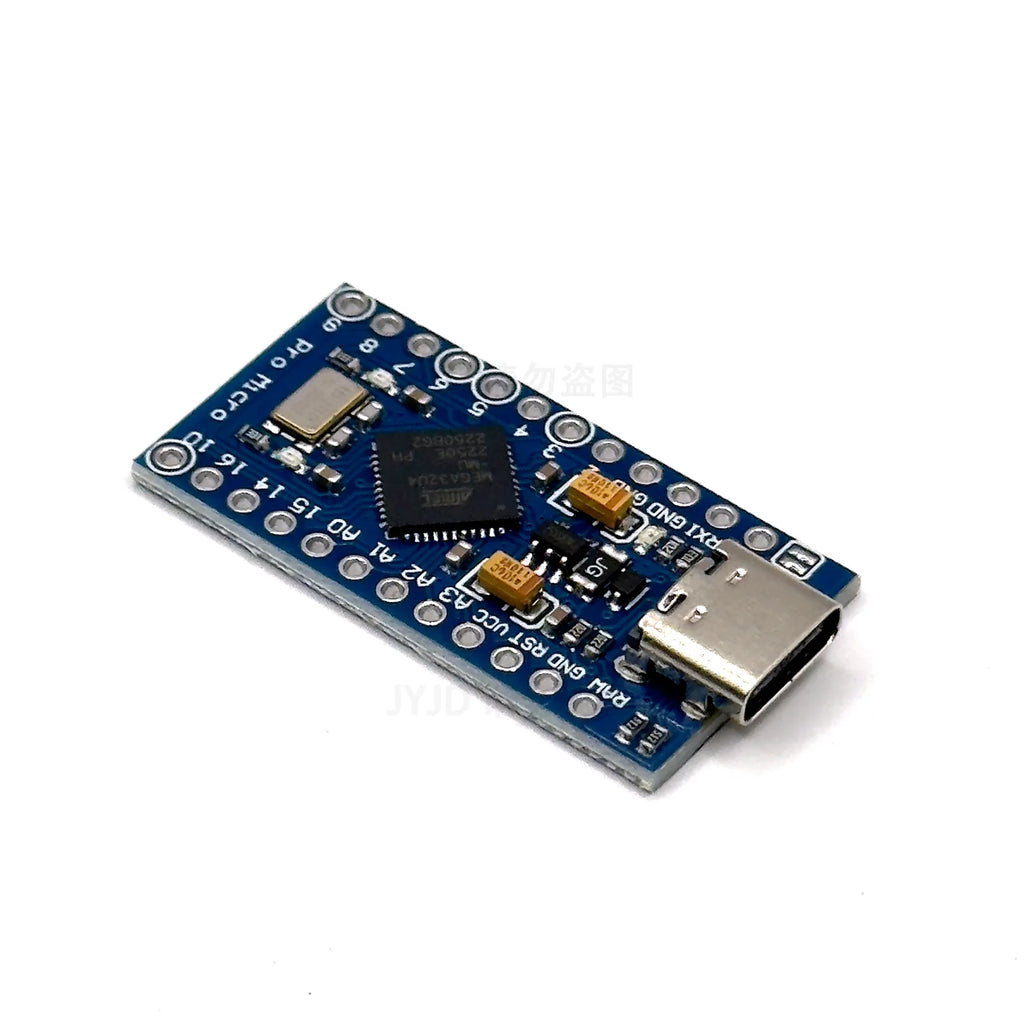 Pro Micro TypeC ATmega32U4 5V 16MHz Replace ATmega328 For arduino Pro Mini With 2 Row Pin Header For Leonardo Mini Usb Interface