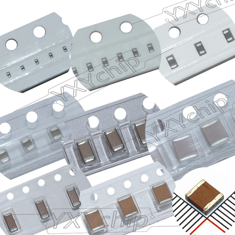 20PCS 1206 1210 SMD Chip Multilayer Ceramic Capacitor 1UF 2.2uF 4.7UF 10UF 22UF 47UF 100UF 220UF 6.3V 10V 16V 25V35V50V63V100V