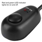 Water Drop Shape 12V Push Button Switch With Red/Green LED Indicator Lights Push Button On Off Switch Harness Wiring