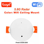 Haozee Tuya WiFi /Zigbee Human Presence Detector Smart Human Body PIR Sensor Radar Detector Microwave Motion Sensors
