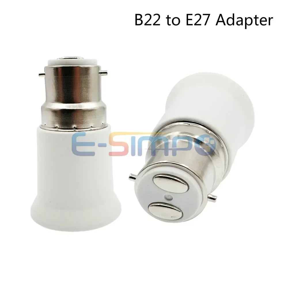 1pc Gu10 E12 E14 E26 E27 G24 GX24Q B22 Fireproof LED CFL Lamp Holder Converter Light Socket Bulb Base Spliter Extension Adapter