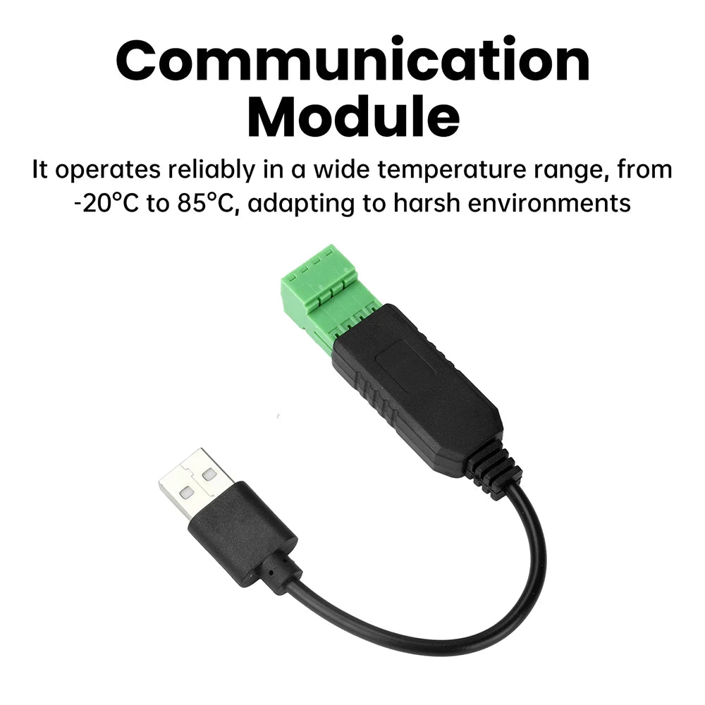 USB to RS485 Serial Converter Communication Module CH340 PLC Serial Port IO Module RS-485 Connector For Windows MacOS Linux