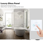 Works With Tuya WiFi Smart Switch Alexa No Neutral Wire Wireless RF433Mhz Remote Wall Touch Sensor Lightes Switch 1/2/3Gang