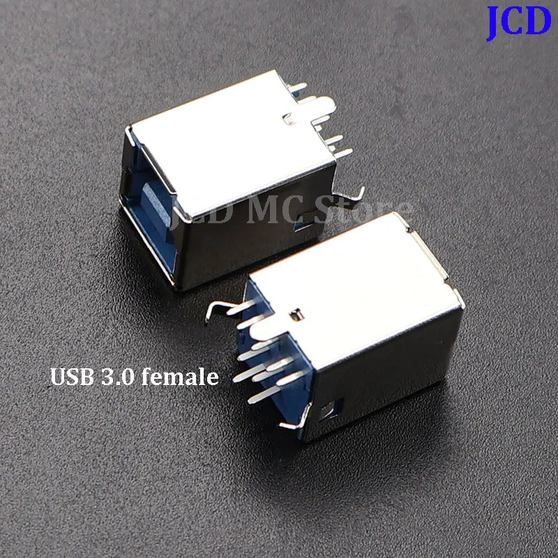 USB 3.0 and USB 2.0 Female Male Socket Jack Connector B Type 90°/180° Soldering PCB Connector Printer Interface