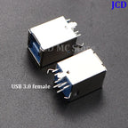 USB 3.0 and USB 2.0 Female Male Socket Jack Connector B Type 90°/180° Soldering PCB Connector Printer Interface