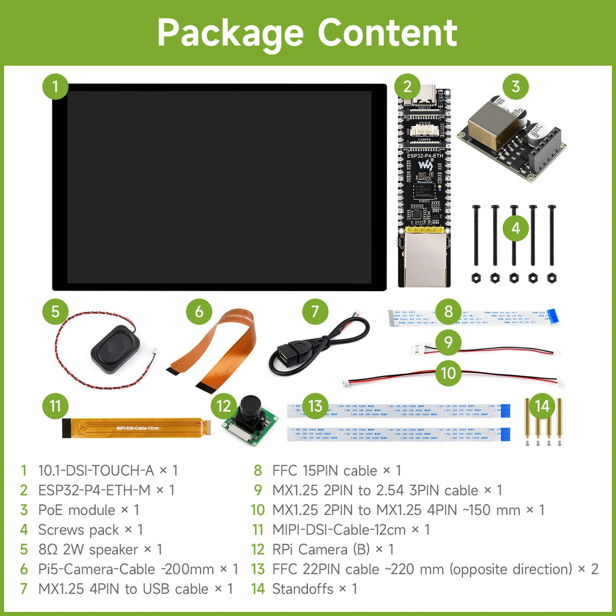 Waveshare ESP32-P4-ETH High-Performance Development Board, Based On ESP32-P4, With 100 Mbps RJ45 Ethernet Port