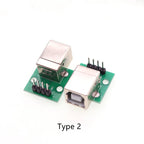 5pcs USB 2.0 Micro Mini A Female/Male USB B to 2.54mm Pin Header PCB Breakout Board Converter Adapter