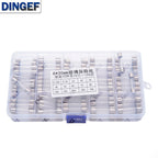 150PCS 15Values 6*30 Glass Tube Fuses Car Glass Tube Fuses Assorted Kit 6X30 with Box fusiveis 0.1A-30A Household Fuses