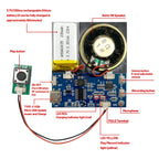 4MB/16MB Push Button Sound Module USB Downloadable & Recordable & Rechargeable with MP3 Audio Playback for Xmas Greeting Gifts