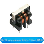 1PCS Common Mode Inductor Filter UU uf 9.8 10.5 10MH 5MH 20MH 30MH For Filter Inductance Pitch 7*8mm Copper Wire