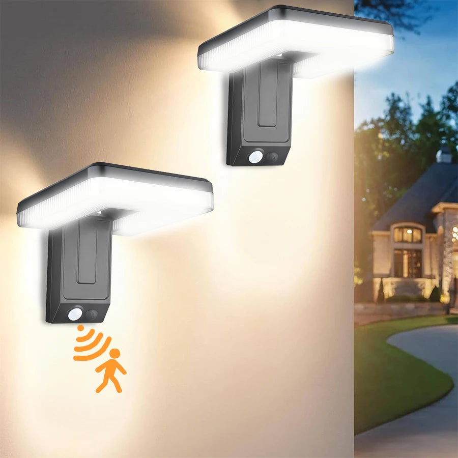 Foldable LED 120° Solar Light Outdoor Wall Lamp Waterproof Spotlights Lamp Motion Sensor Solar 3 Modes Street Light Garden Decor