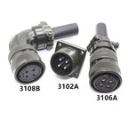 Aviation Plug MS3108B MS3106A MS3102A 18-10S 20-4S 20-15S 20-18S 20-29S 22-22S 24-10S 24-11S Servo Motor Panel Metal Connector