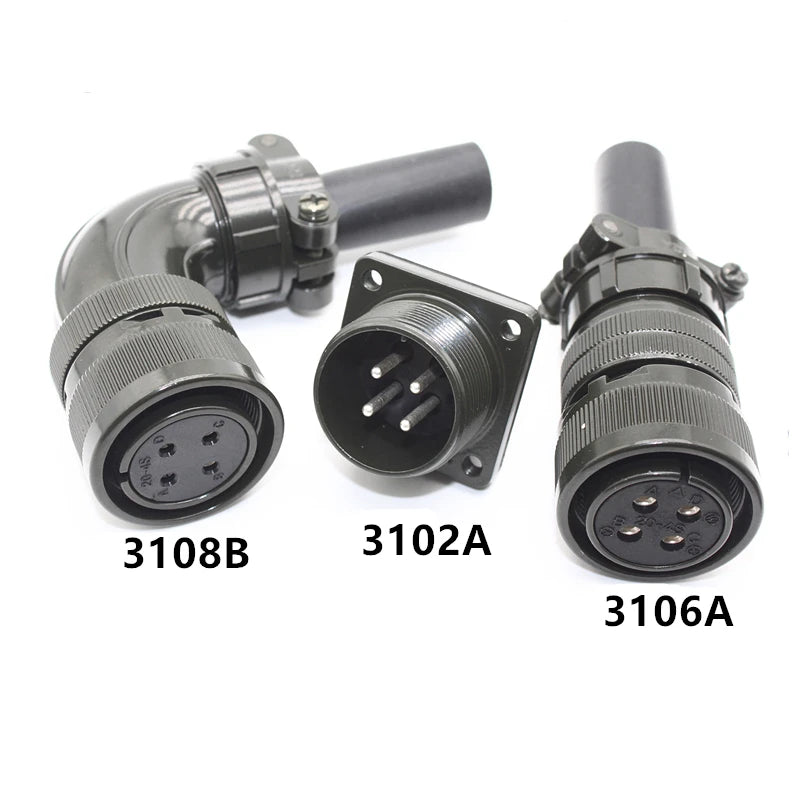 Aviation Plug MS3108B MS3106A MS3102A 18-10S 20-4S 20-15S 20-18S 20-29S 22-22S 24-10S 24-11S Servo Motor Panel Metal Connector