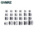 400PCS 24Values SMD Electrolytic Capacitor Kit 1uF-1000uF 6.3V-50V for Electronics Projects