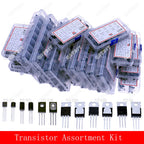 TO-92 TO-92L TO-126 TO-220 Series Mosfet Triode Thyristor PNP NPN Transistor Assortment Kit Box
