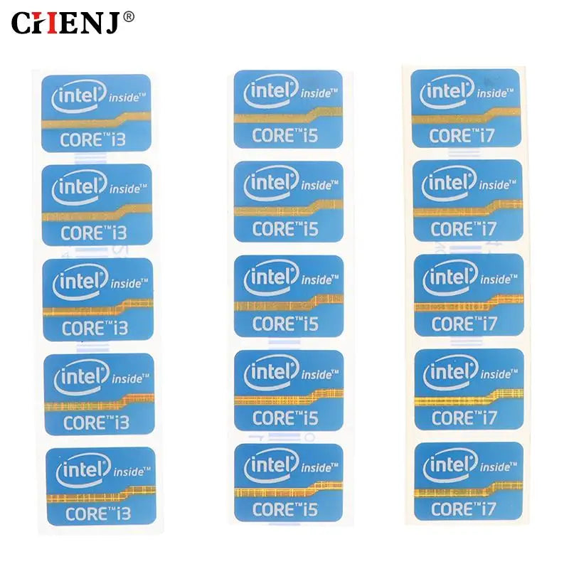 1pc/5pcs Mini DIY Sticker For 4th Generation Cpu Intel Core I3 I5 I7 I9 Logo Sticker LOGO Label Laptop Notebook Decoration