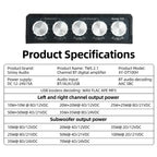 DC 12V 24V XY-DT100H Bluetooth Power Amplifier Board Dual Channel High Power Sound 50W*2+100W Audio Speaker Module TPA3116