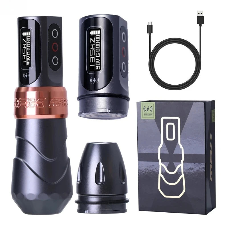 New Flux MAX Wireless Tattoo Machine’4.0 Stroke 2400mAh 2 battery lithium battery tattoo pen