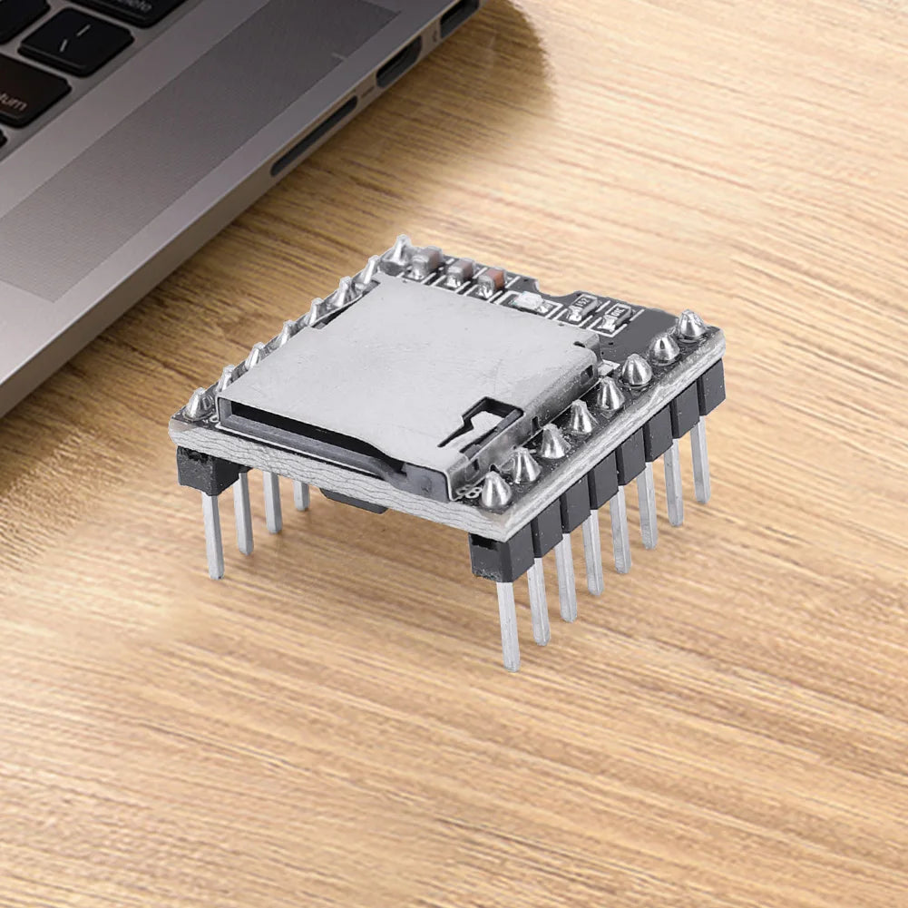 DFPlayer Mini MP3 Player Module TF Card U Disk Mini MP3 DF Player Audio Voice Module IO/Serial Port/AD MP3-TF-16P for Arduino