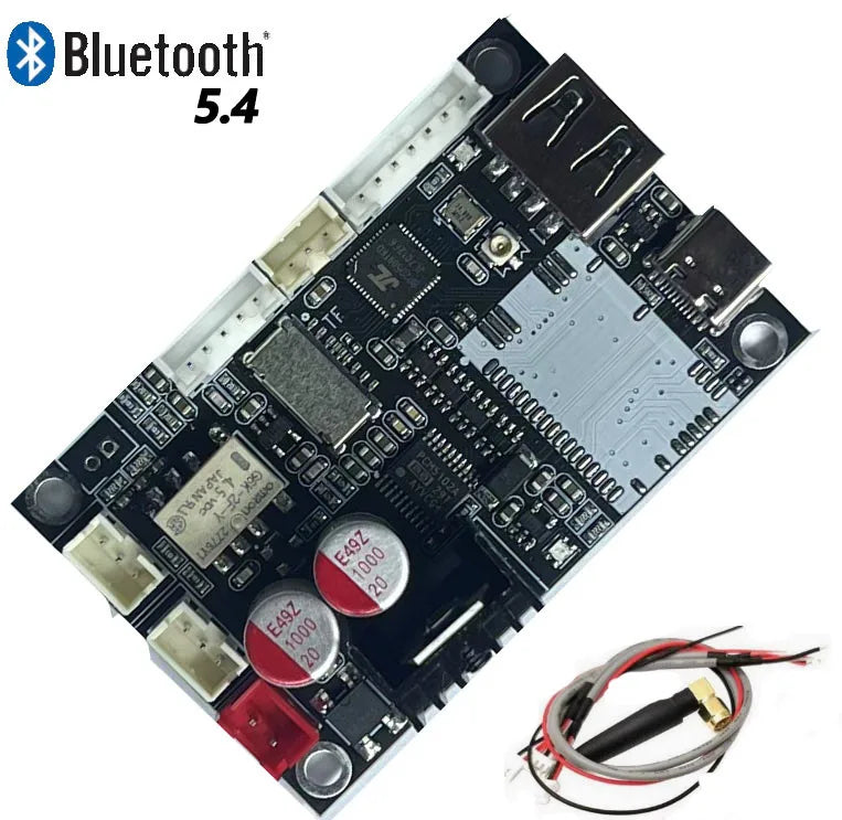 PCM5102 Bluetooth 5.4 USB Flash Drive WAV Decoding App Control Receiver Board Modified Amplifier Audio DIY