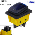 KCD4 on off 30A/250V Heavy Duty 4 pin DPST IP67 Sealed Waterproof T85 Auto Boat Marine Toggle Rocker Switch with LED 12V 220V 30