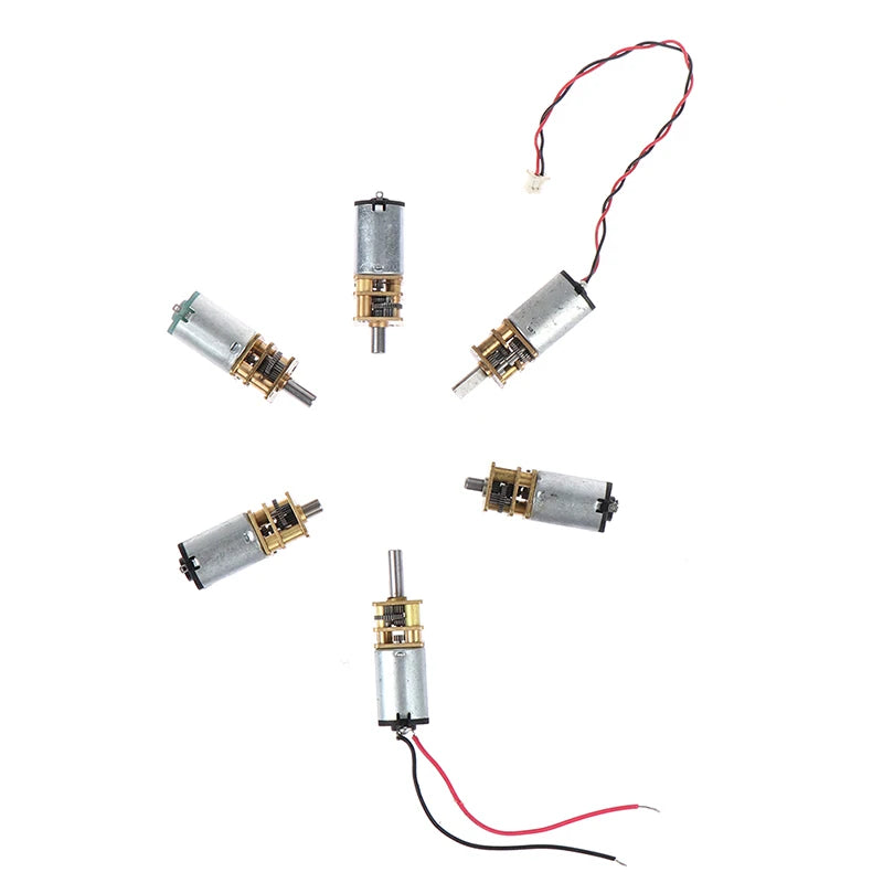 Micro Mini N20 Gear Motor DC 3V -6V 5V 28RPM 60RPM 110RPM 300RPM Slow Speed Full Metal Gearbox Reducer Electric Motor DIY Toy
