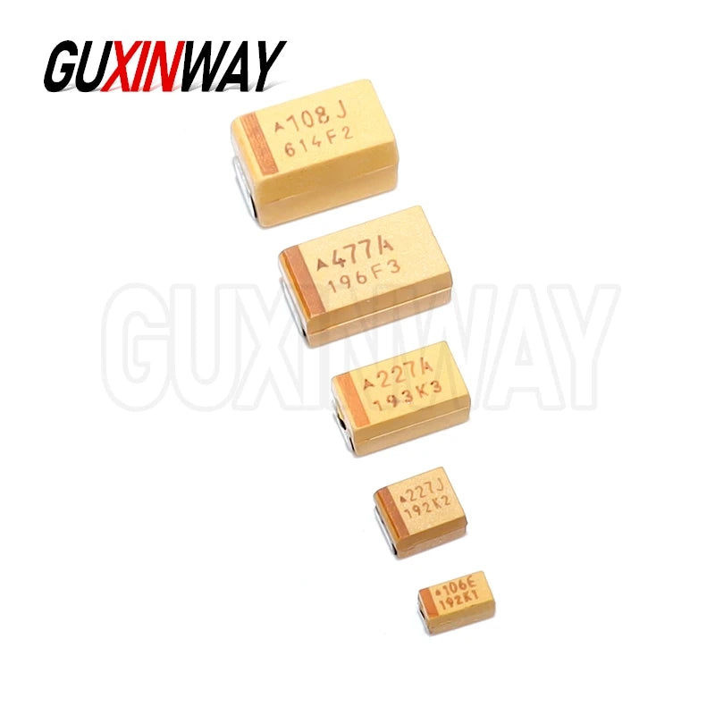 10PCS ABCDE SMD Case Tantalum Capacitor 6.3v 10v 16v 25v 35v 50v 0.1UF 0.22UF 0.33UF 0.47UF 1UF 2.2UF 3.3UF 4.7UF 10UF 22UF 47UF