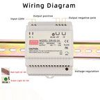 DR-60W Output 5V 12V 15V24V DIN Rail Switching Power Supply 24V DC 220V to 12V Transformer 5V Module Power Supply Box