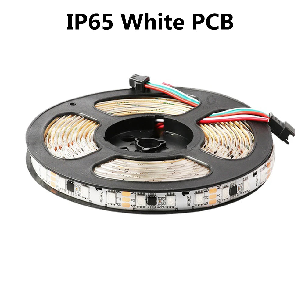 DC12V 24V WS2811 RGB LED Strip Individually Addressable 30/48/60/72/84 Leds/m Tape Light IP30/65/67 Waterproof Flexible Ribbon