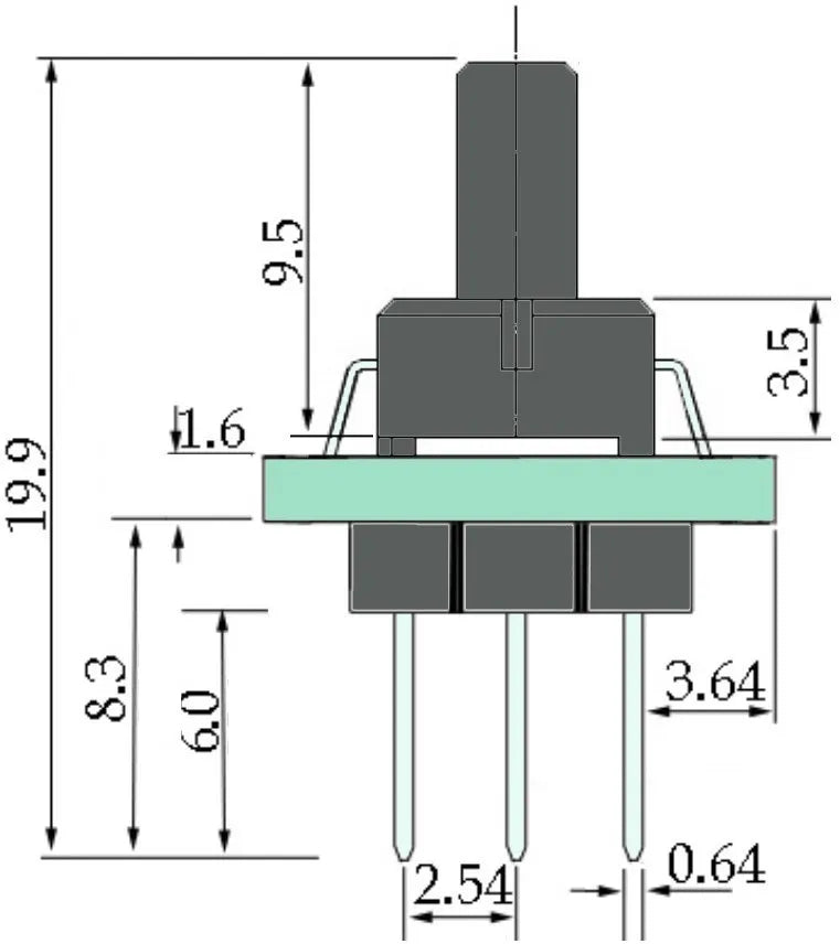 XGZP6847A Gas Pressure Sensor Module Ventilator Positive Negative Pressure-100KPa-40KPa ~ 700KPa